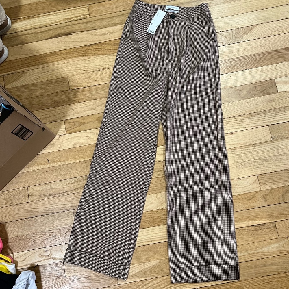Urban outfitters brown plaid pants